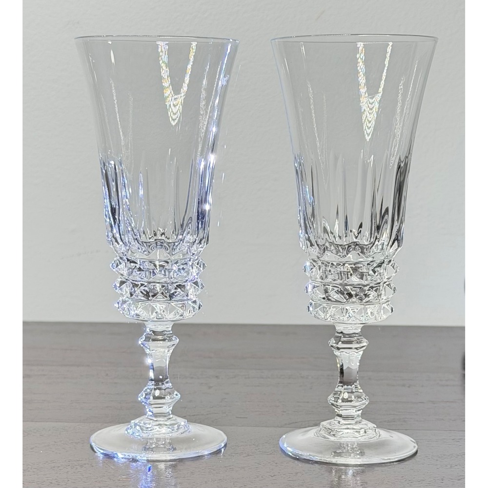 Cristal d'Arques Tuilleries Villandry‎ Champagne Flute Set of 2